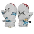 thumbnail image 1 of Toddler Cartoon Mittens Skiing Gloves Toddler SnowGloves Kids Baby Winter Mittens For Girls Boys A-Grey S, 1 of 2