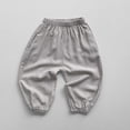 thumbnail image 1 of Toddler Casual Active Joggers Elastic Waist Pants White Boys' Fashion Summer Pants Kid Clothes Girls 2-3 Years, 1 of 4