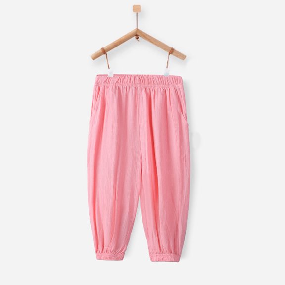 Toddler Casual Active Joggers Slacks Pink Essentials Sweatpants Summer Pants Cute Clothes for Girls 18-24 Months Preppy