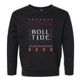 thumbnail image 1 of Toddler Chad & Jake Black Alabama Crimson Tide Christmas Sweatshirt, 1 of 1