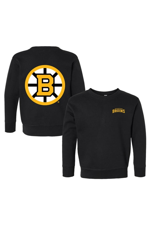 Toddler Chad & Jake Black Boston Bruins Pullover Sweatshirt