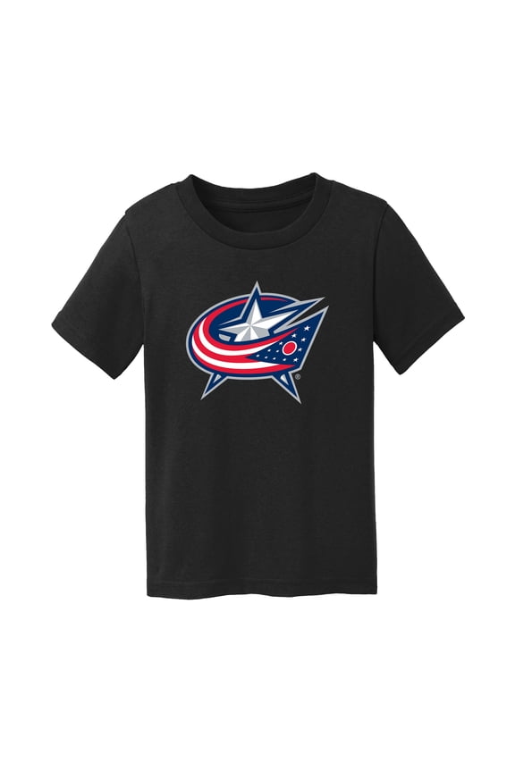 Toddler Chad & Jake Black Columbus Blue Jackets Primary Logo T-Shirt
