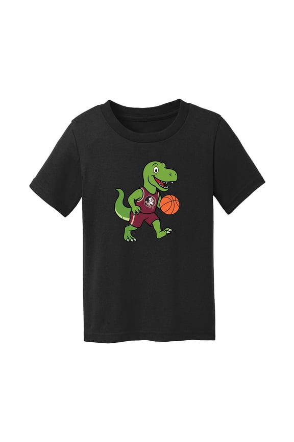 Toddler Chad & Jake Black Florida State Seminoles Dinosaur T-Shirt
