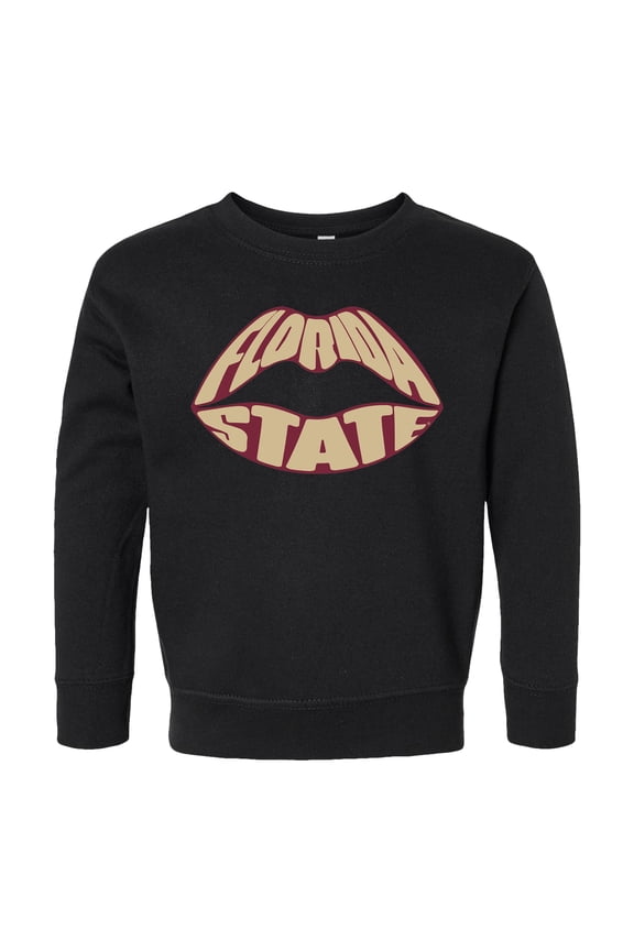 Toddler Chad & Jake Black Florida State Seminoles Lips Sweatshirt