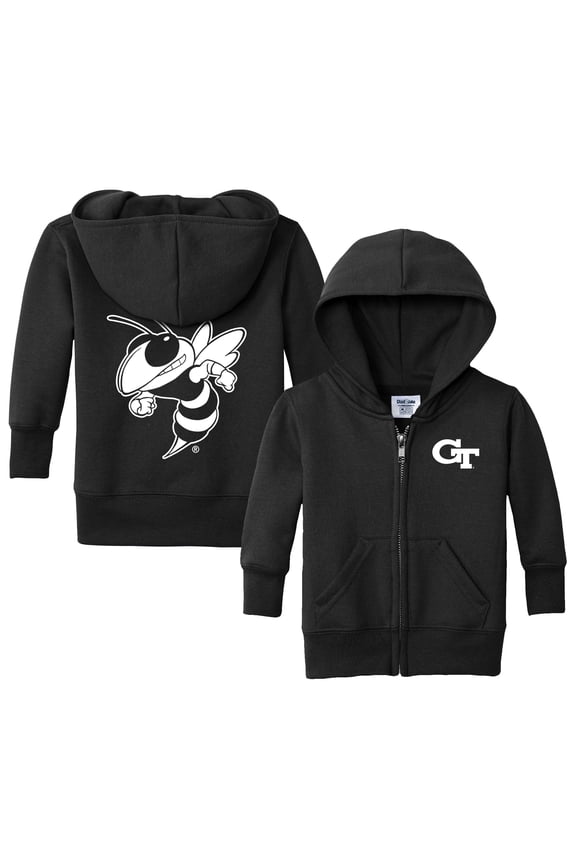 Toddler Chad & Jake Black Georgia Tech Yellow Jackets Logo Full-Zip Hoodie Jacket