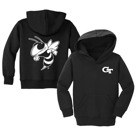 Toddler Chad & Jake Black Georgia Tech Yellow Jackets Logo Pullover Hoodie