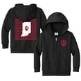thumbnail image 1 of Toddler Chad & Jake Black Indiana Hoosiers  Retro Full-Zip Hoodie, 1 of 1