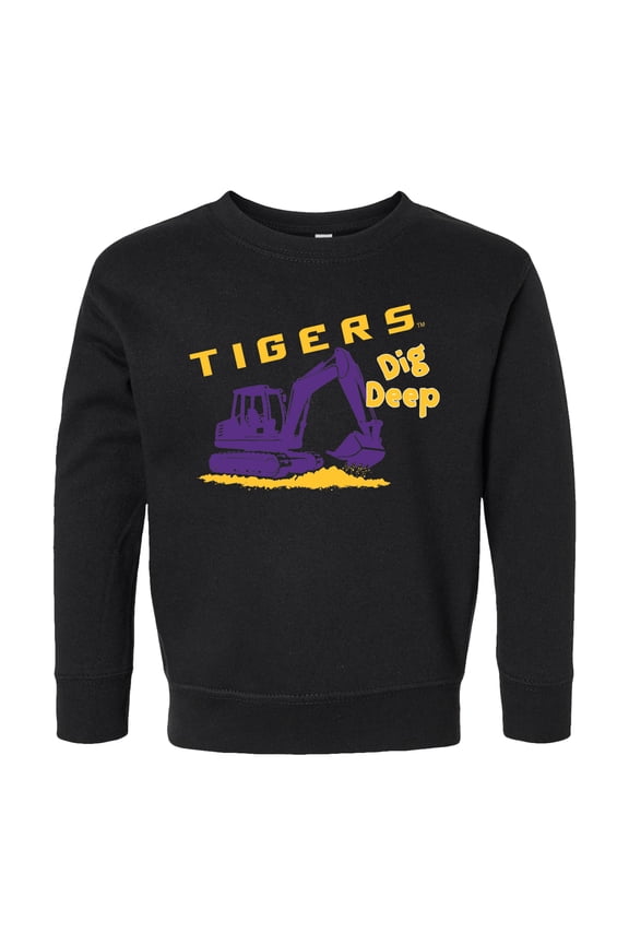 Toddler Chad & Jake Black LSU Tigers Digger Sweatshirt