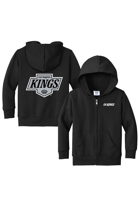 Toddler Chad & Jake Black Los Angeles Kings Logo Full-Zip Hoodie Jacket