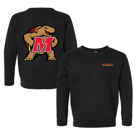 Toddler Chad & Jake Black Maryland Terrapins Logo Pullover Sweatshirt