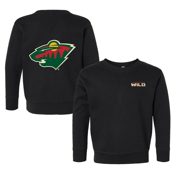 Toddler Chad & Jake Black Minnesota Wild Pullover Sweatshirt