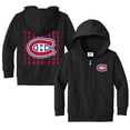 thumbnail image 1 of Toddler Chad & Jake Black Montreal Canadiens Full-Zip Retro Sweatshirt, 1 of 1