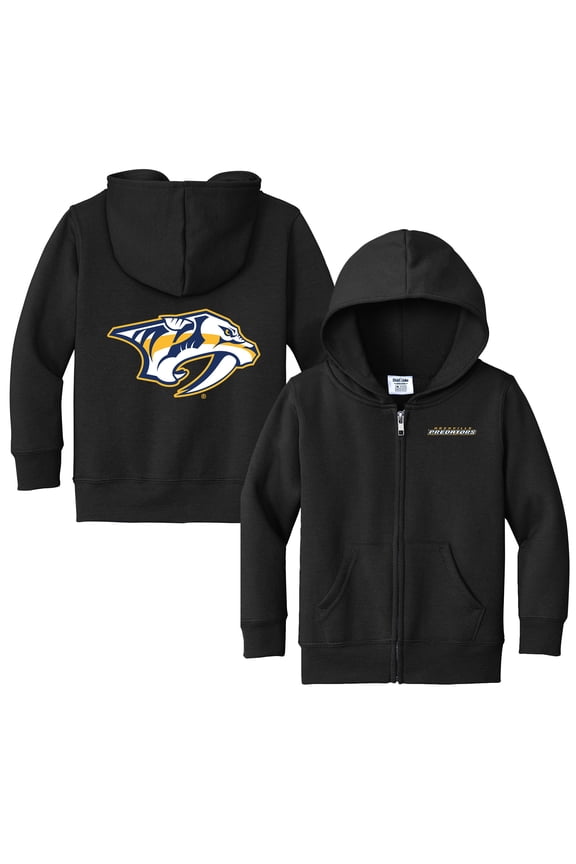 Toddler Chad & Jake Black Nashville Predators Logo Full-Zip Hoodie Jacket
