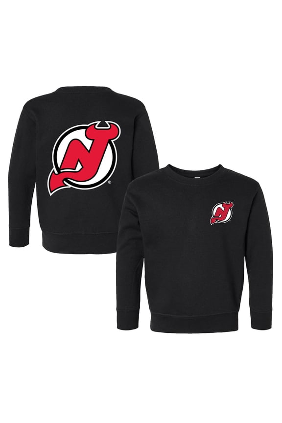 Toddler Chad & Jake Black New Jersey Devils Pullover Sweatshirt