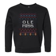 thumbnail image 1 of Toddler Chad & Jake Black Ole Miss Rebels Christmas Sweatshirt, 1 of 1