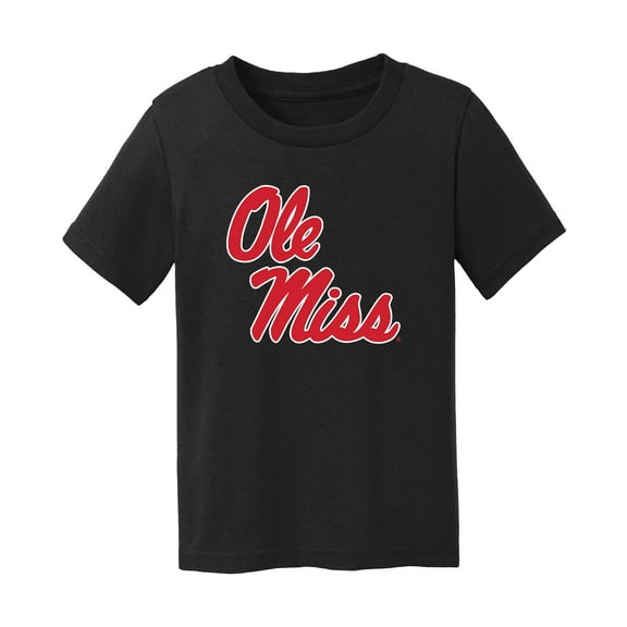 Toddler Chad & Jake Black Ole Miss Rebels Logo T-Shirt