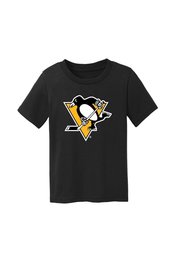 Toddler Chad & Jake Black Pittsburgh Penguins Primary Logo T-Shirt