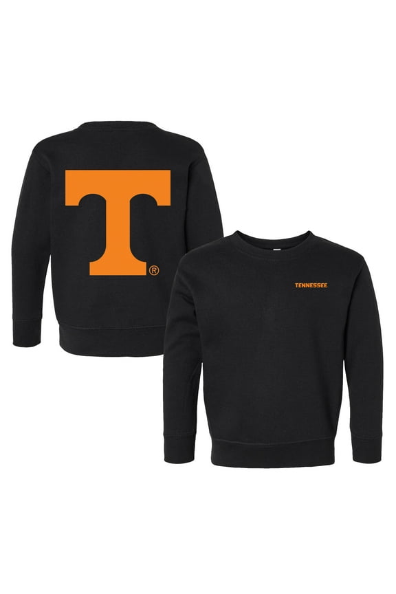 Toddler Chad & Jake Black Tennessee Volunteers Logo Pullover Sweatshirt
