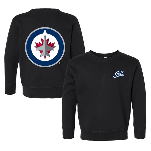 Toddler Chad & Jake Black Winnipeg Jets Pullover Sweatshirt