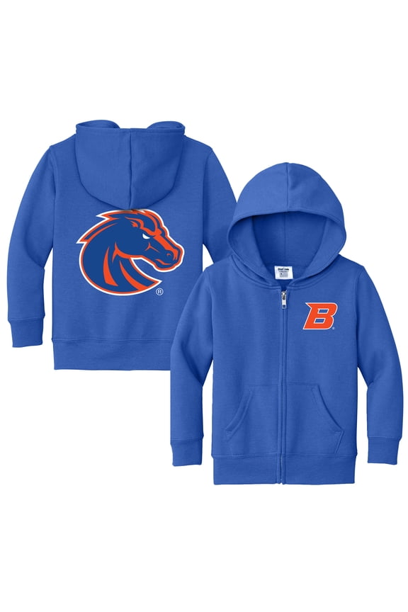 Toddler Chad & Jake Blue Boise State Broncos Full-Zip Logo Hoodie