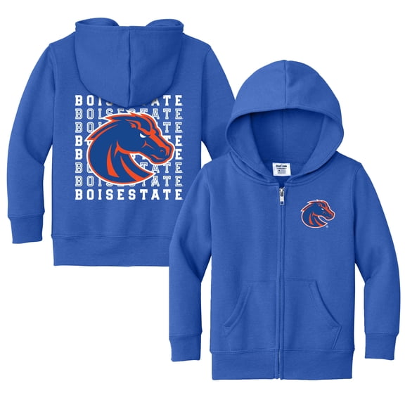 Toddler Chad & Jake Blue Boise State Broncos Full-Zip Retro Hoodie