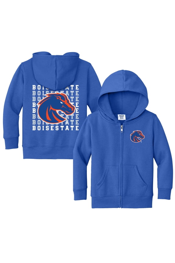 Toddler Chad & Jake Blue Boise State Broncos Full-Zip Retro Hoodie