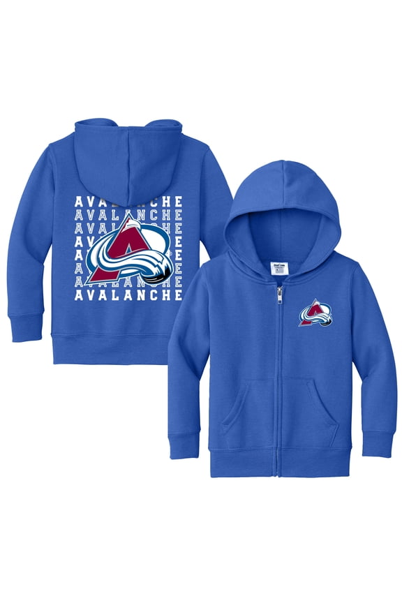 Toddler Chad & Jake Blue Colorado Avalanche Full-Zip Retro Sweatshirt