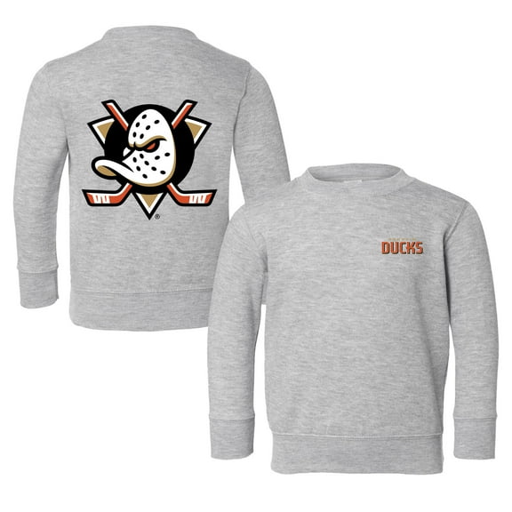 Toddler Chad & Jake Heather Gray Anaheim Ducks Pullover Sweatshirt