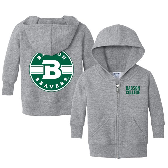 Toddler Chad & Jake  Heather Gray Babson Beavers Logo Full-Zip Hoodie Jacket