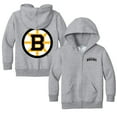 thumbnail image 1 of Toddler Chad & Jake Heather Gray Boston Bruins Full-Zip Sweatshirt, 1 of 1