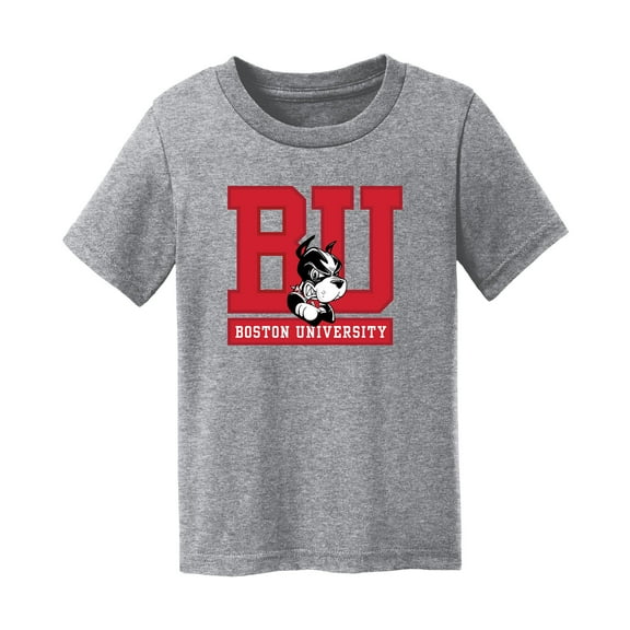 Toddler Chad & Jake Heather Gray Boston University Logo T-Shirt