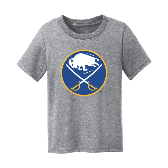 Toddler Chad & Jake Heather Gray Buffalo Sabres Primary Logo T-Shirt