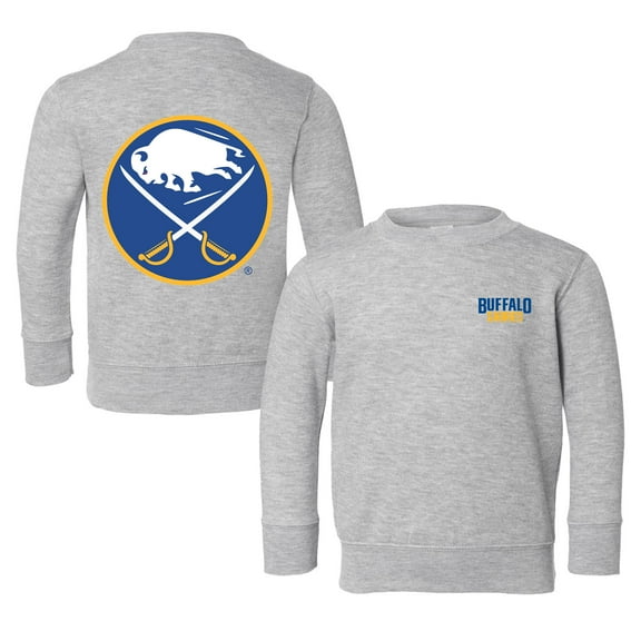 Toddler Chad & Jake Heather Gray Buffalo Sabres Pullover Sweatshirt