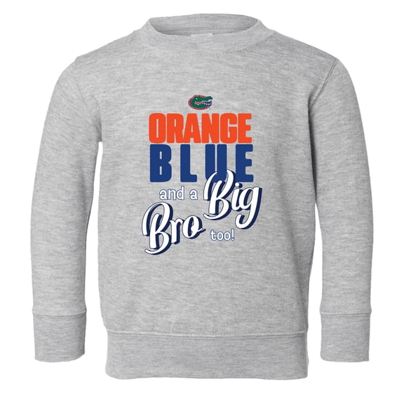 Toddler Chad & Jake Heather Gray Florida Gators Big Bro Sweatshirt
