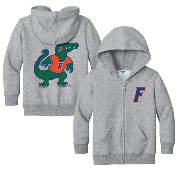 Toddler Chad & Jake Heather Gray Florida Gators Logo Full-Zip Hoodie Jacket