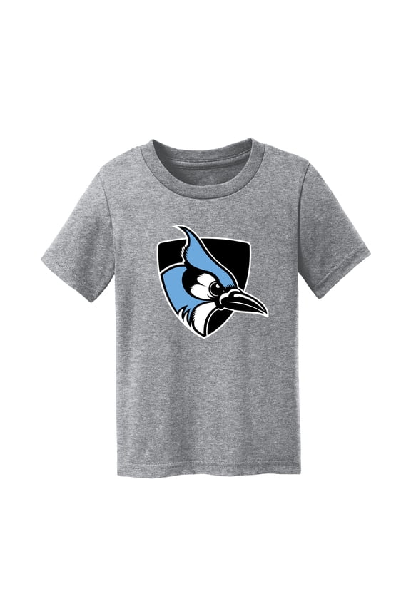 Toddler Chad & Jake Heather Gray Johns Hopkins Blue Jays Logo T-Shirt