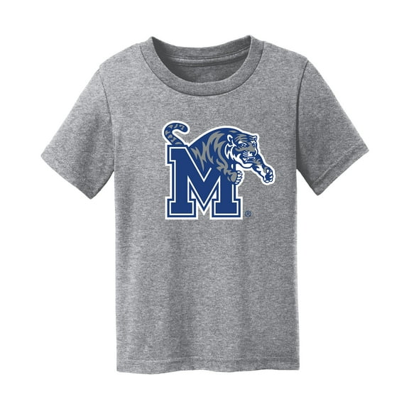 Toddler Chad & Jake Heather Gray Memphis Tigers Logo T-Shirt