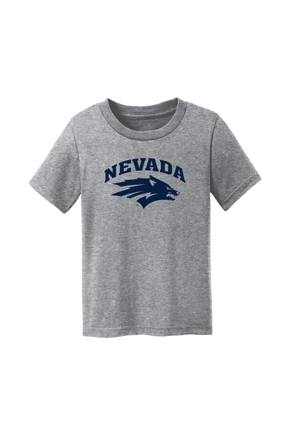 Toddler Chad & Jake  Heather Gray Nevada Wolf Pack Logo T-Shirt