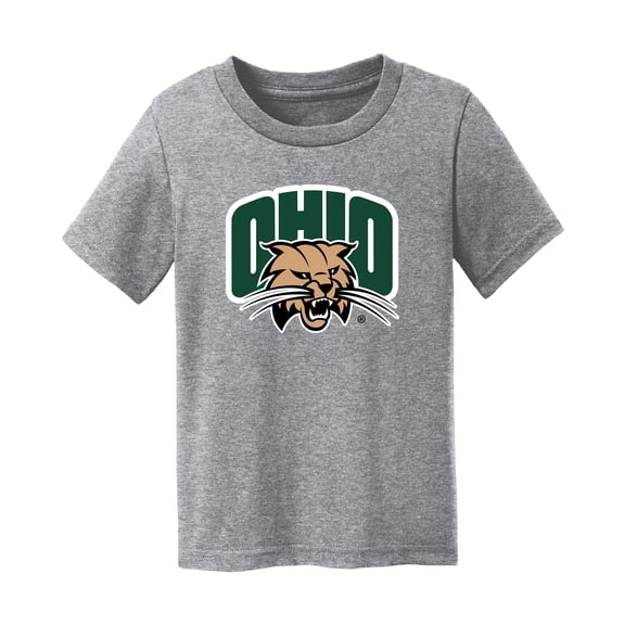 Toddler Chad & Jake  Heather Gray Ohio Bobcats Logo T-Shirt