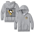 thumbnail image 1 of Toddler Chad & Jake Heather Gray Pittsburgh Penguins Full-Zip Retro Sweatshirt, 1 of 1