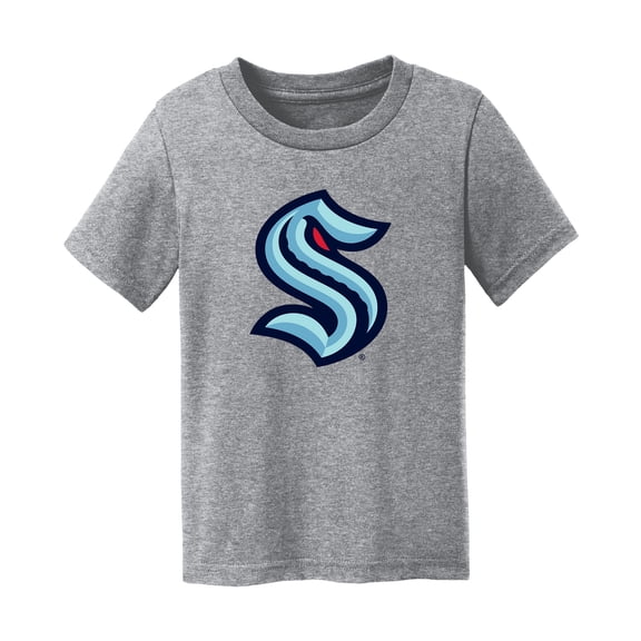 Toddler Chad & Jake Heather Gray Seattle Kraken Primary Logo T-Shirt