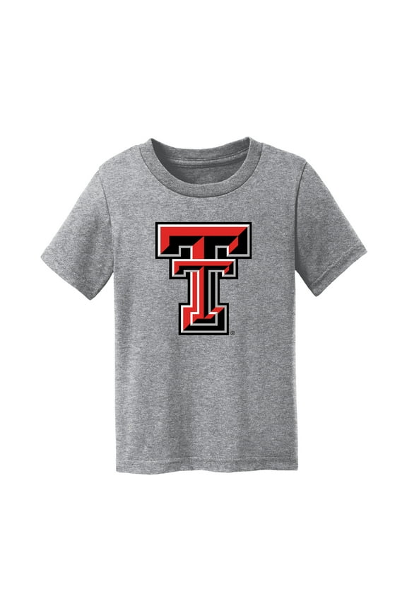 Toddler Chad & Jake Heather Gray Texas Tech Red Raiders Logo T-Shirt