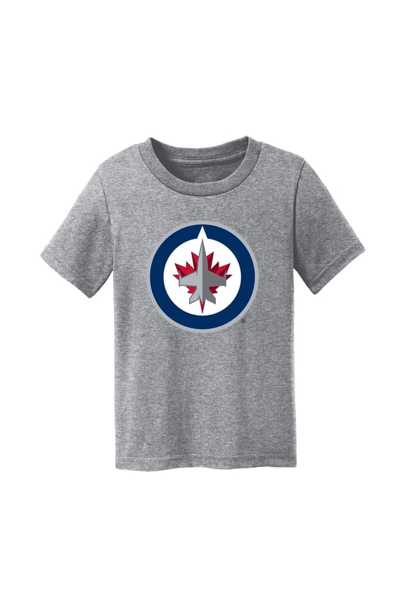 Toddler Chad & Jake Heather Gray Winnipeg Jets Primary Logo T-Shirt
