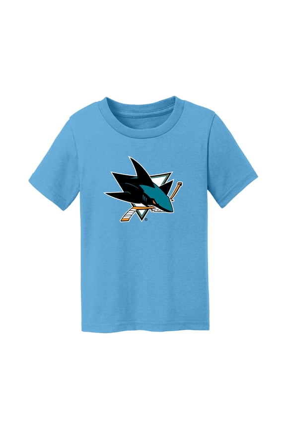 Toddler Chad & Jake Light Blue San Jose Sharks Primary Logo T-Shirt