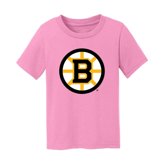 Toddler Chad & Jake Light Pink Boston Bruins Primary Logo T-Shirt