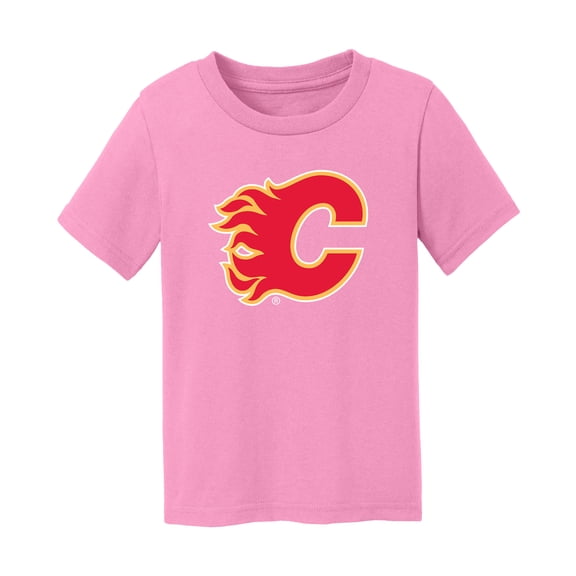 Toddler Chad & Jake Light Pink Calgary Flames Primary Logo T-Shirt