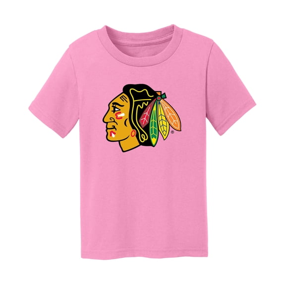 Toddler Chad & Jake Light Pink Chicago Blackhawks Primary Logo T-Shirt