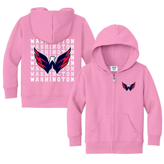 Toddler Chad & Jake Light Pink Washington Capitals Full-Zip Retro Sweatshirt