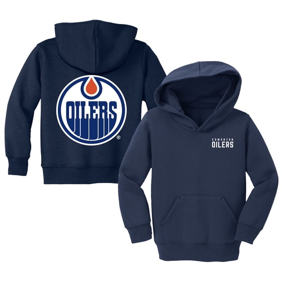 Toddler Chad & Jake Navy Edmonton Oilers Pullover Hoodie