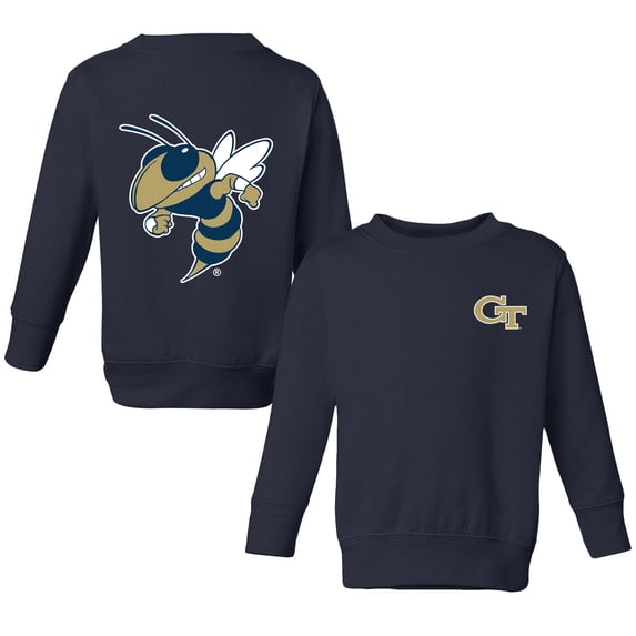 Toddler Chad & Jake Navy Georgia Tech Yellow Jackets Logo Pullover Sweatshirt